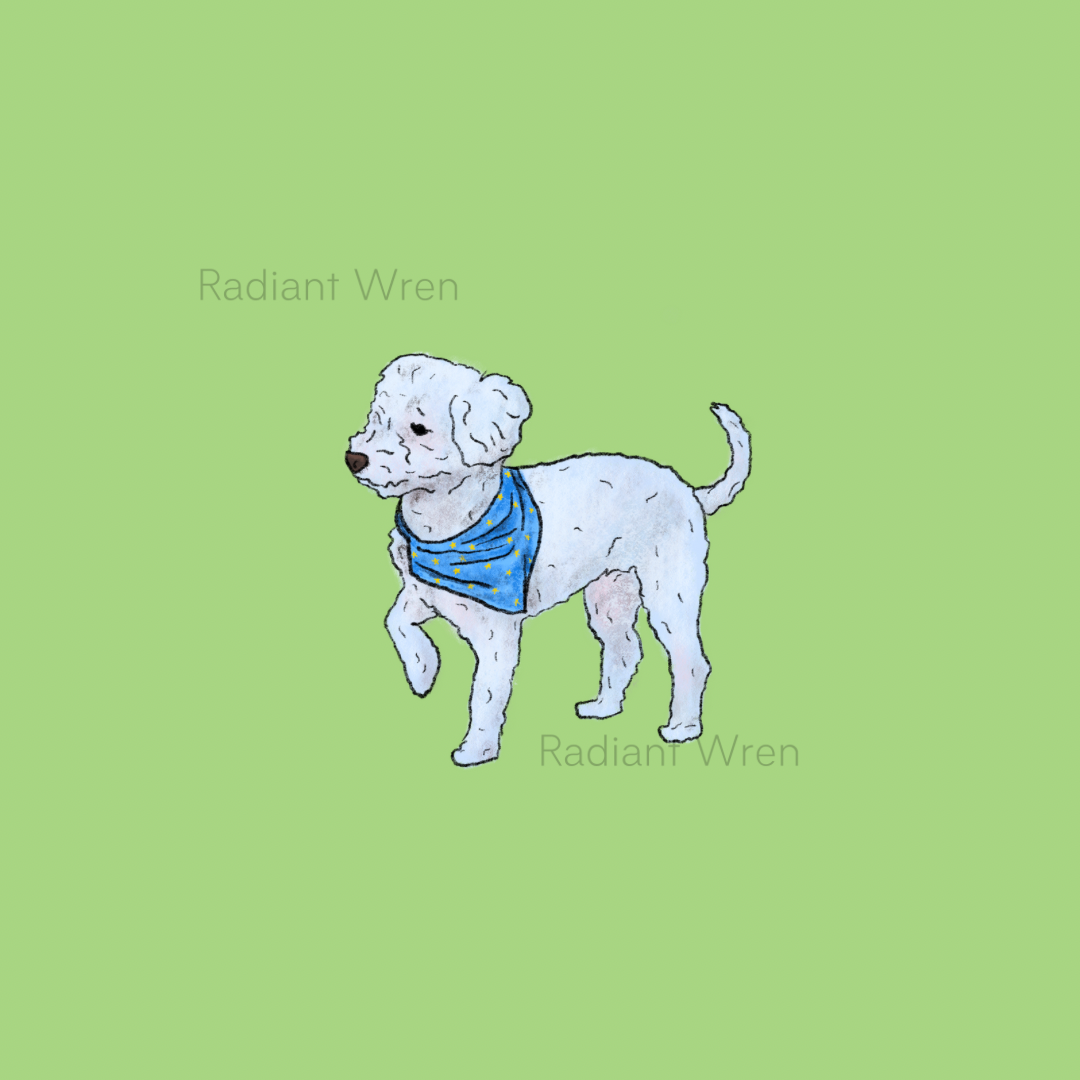 Dog Drawing | Mini Art Print