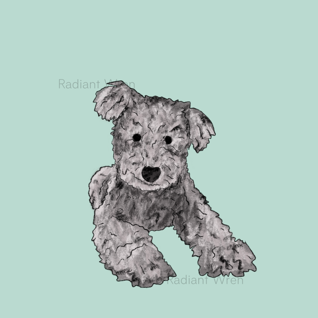 Dog Drawing | Mini Art Print