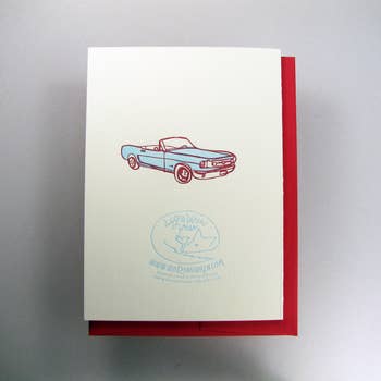 Car Birthday Card